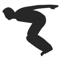 Parkour saltando silueta 3 Diseño PNG