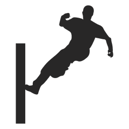 Parkour jumping silhouette 5 PNG Design Transparent PNG