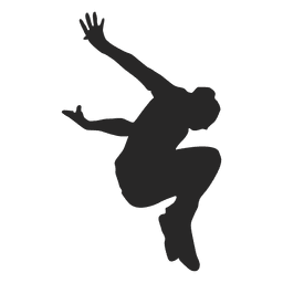Parkour springende Silhouette 8 PNG-Design