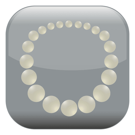 Pearl square icon PNG Design