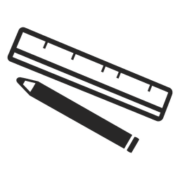 Pencil ruler icon Transparent PNG