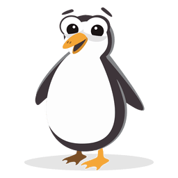 Pinguin-Karikatur PNG-Design