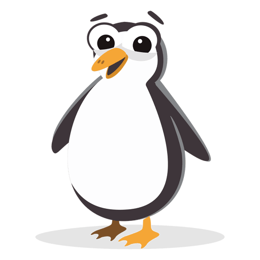 Penguin cartoon PNG Design