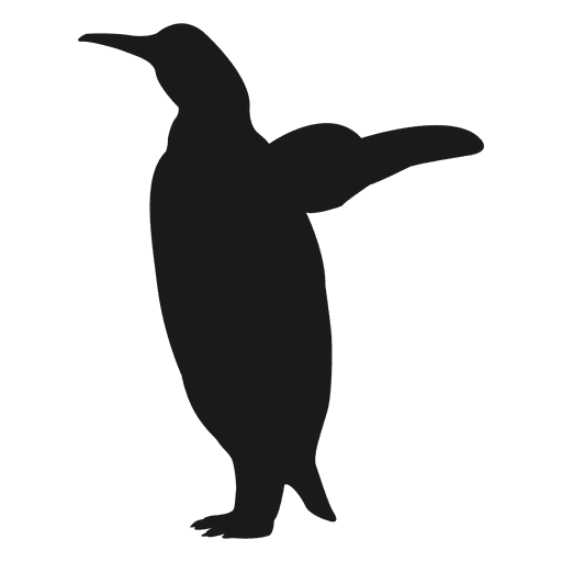 Penguin silhouette PNG Design