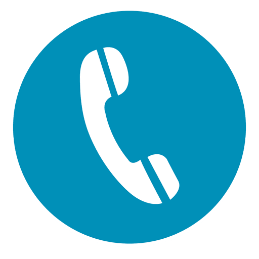 Phone round icon PNG Design