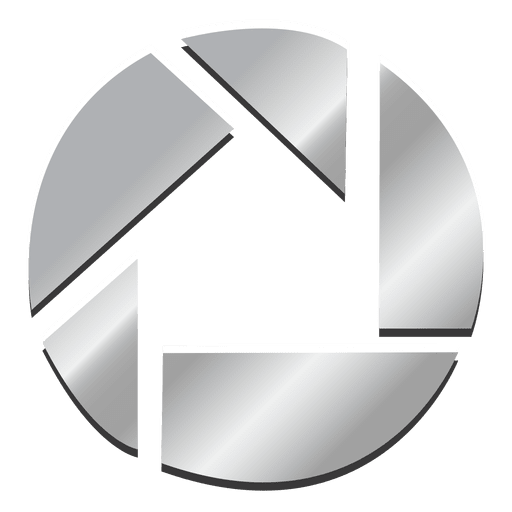 Icono de plata de picasa Diseño PNG