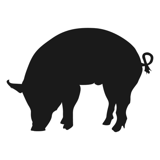 Pigg silhouete PNG Design