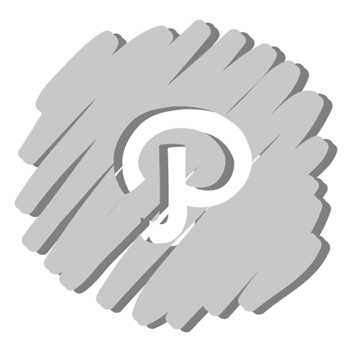 pinterest logo gray