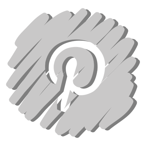 Pinterest verzerrtes Symbol 1 PNG-Design