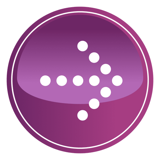 Pixilated purple arrow button