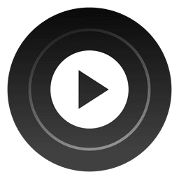 Play round button PNG Design