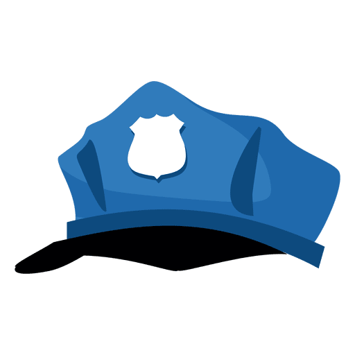 Diseño PNG Y SVG De Dibujos Animados De Sombrero De Policía Para Camisetas