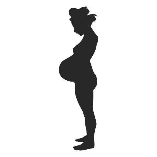 Schwangere stehende 5 PNG-Design