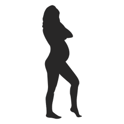 Pregnant lady standing 6 PNG Design