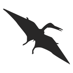 Silueta de pterosaurio Diseño PNG