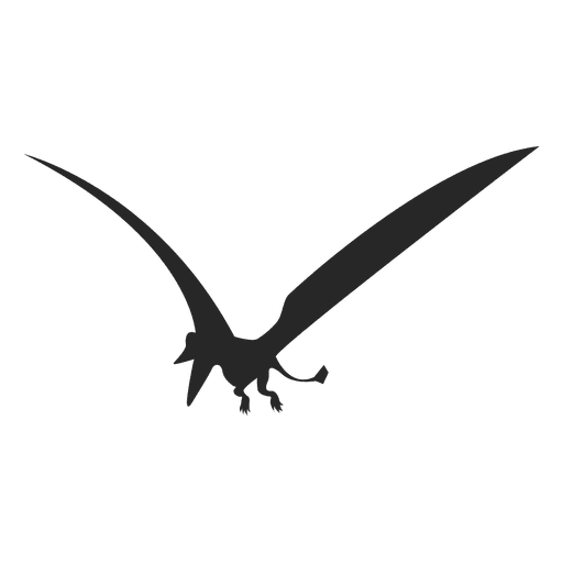 Silueta de pterosaurio 1 Diseño PNG