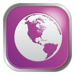 Purple globe icon PNG Design Transparent PNG