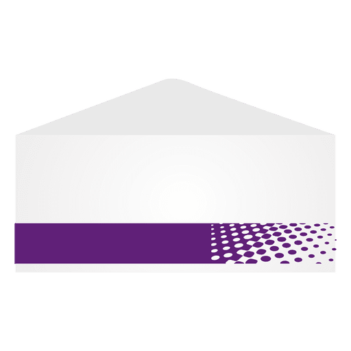 Purple halftones envelop PNG Design