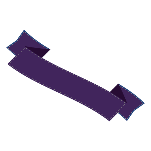 Purple ribbon PNG Design