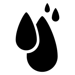 Regentropfen-Symbol PNG-Design