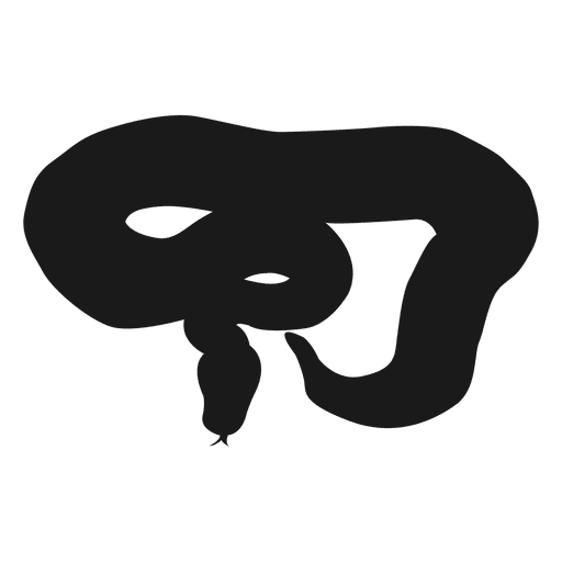 Rattlesnake silhouette PNG Design