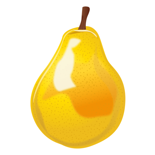 Realistic pear PNG Design