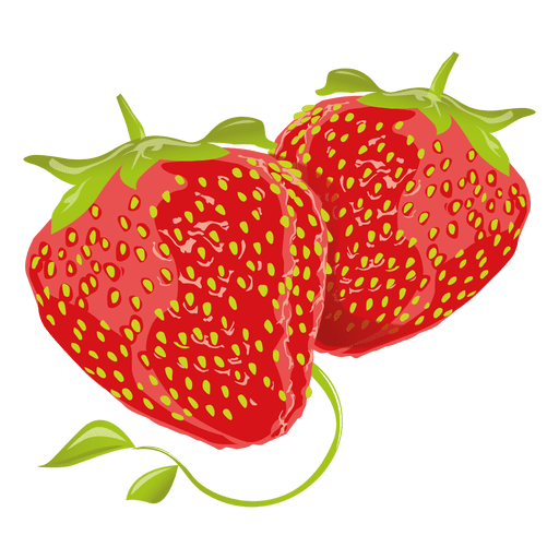 Realistic strawberry PNG Design
