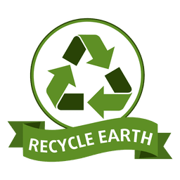 Reciclar emblema de terra Transparent PNG