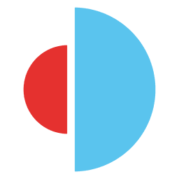 Red blue circles chart Transparent PNG