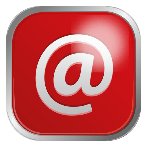 Red email icon - Transparent PNG & SVG vector file