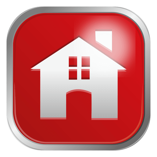 Red house icon PNG Design