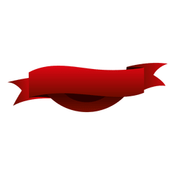 Red ribbon badge 6 PNG Design