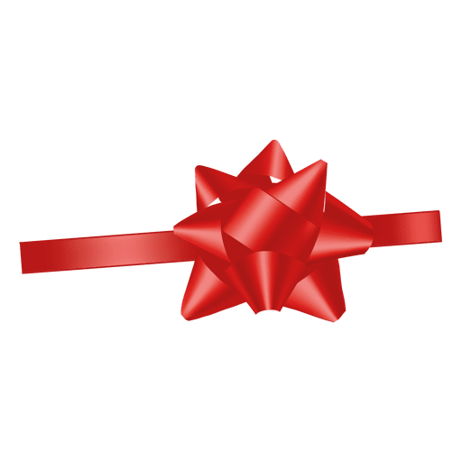 Red ribbon decoration PNG Design