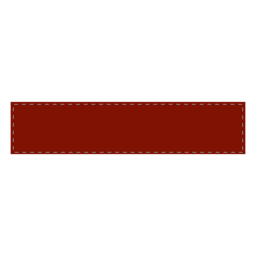 Red stitched ribbon PNG Design