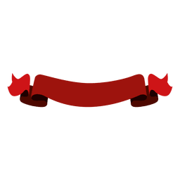 Cinta ondulada roja Diseño PNG