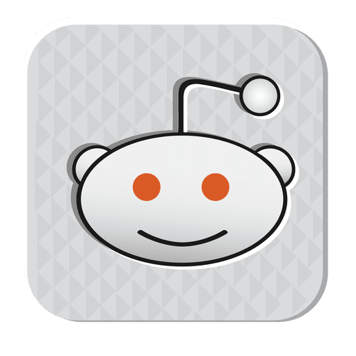 Icono de goma Reddit Diseño PNG