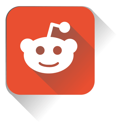 Icono cuadrado de reddit Diseño PNG