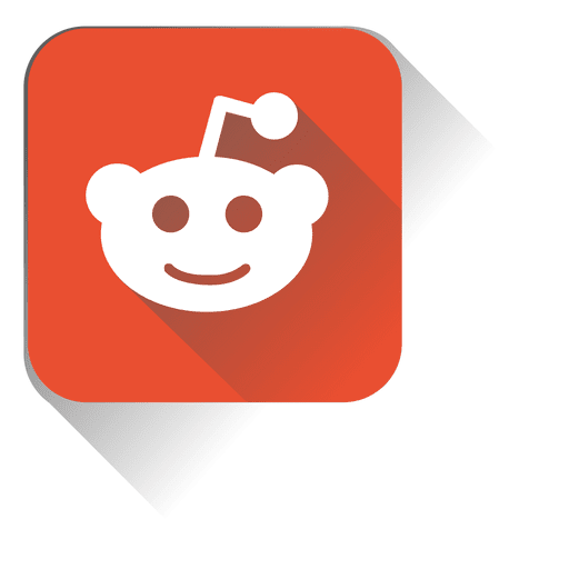 Quadratisches Reddit-Symbol PNG-Design
