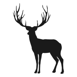 Reindeer silhouette