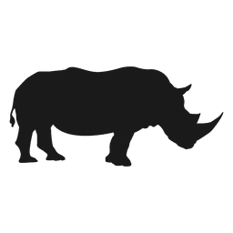 Rhino silhouette PNG Design