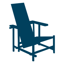 Silla rietveld Diseño PNG