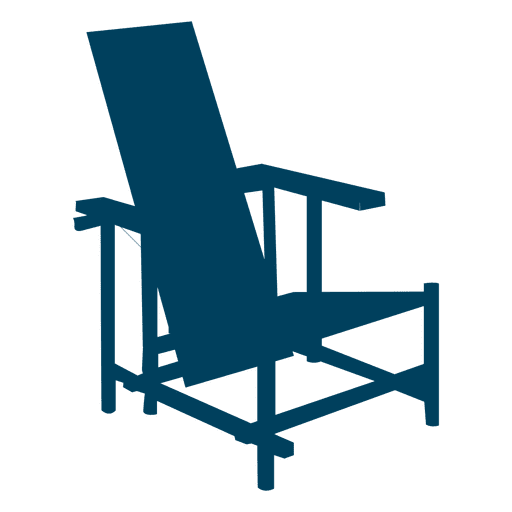 Cadeira Rietveld Desenho PNG