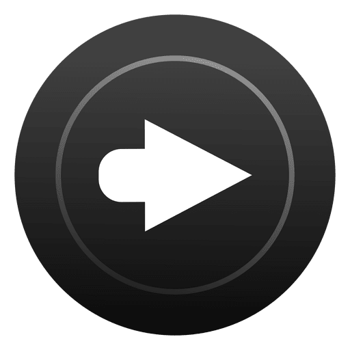 Round arrow button PNG Design