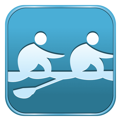 Rowing square icon