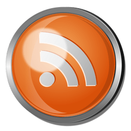 Botón redondo de metal rss Diseño PNG