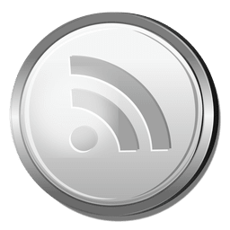 rss, plata, icono Diseño PNG