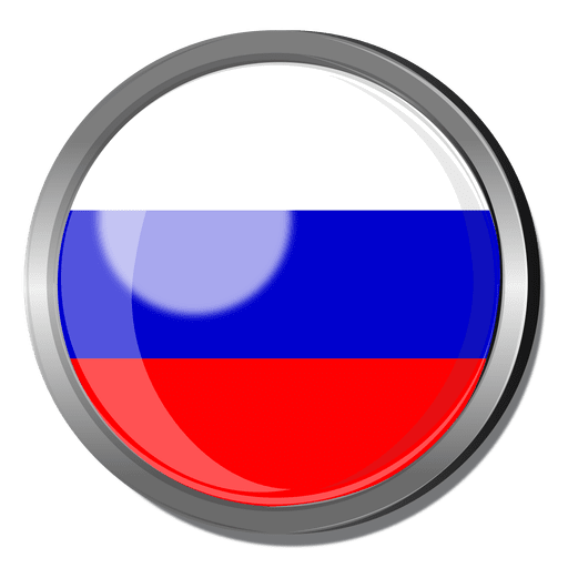 Insignia de la bandera de Rusia Diseño PNG