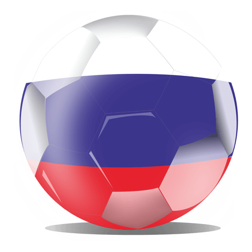 Bandera de f?tbol de Rusia Diseño PNG