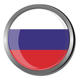Rusia bandera redonda Diseño PNG