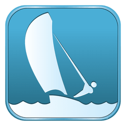 Sailing square icon PNG Design